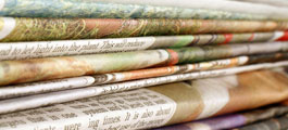 Stack of newspapers